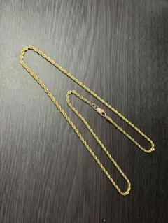 ゴールドメッキ ツイストチェーン ネックレス