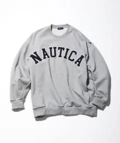 NAUTICA ArchLogo Crewneck Sweatshirt グレー