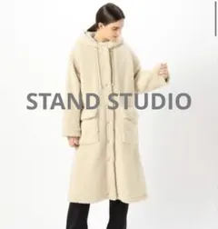 Ballsey】ライトタフタフーデットショートコート Mサイズ ベージュ
