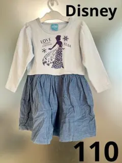 Disney Frozen エルサ ワンピース 110 ロンT
