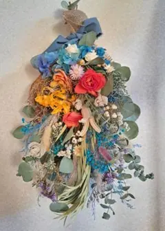 ドライフラワースワッグ