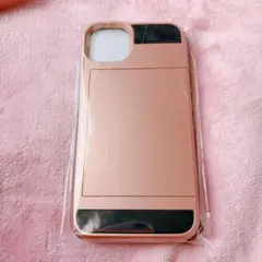 ☆お値下☆iPhone 14 plus ローズゴールド カード収納 スマホケース