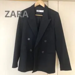 ZARA ストライプ ダブルブレストジャケット S
