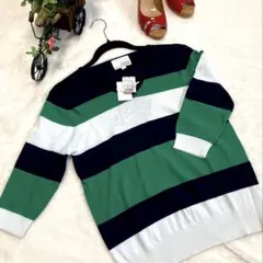 ★新品未使用 HK WORKS LONDON ★ボーダー　トップスのサムネイル