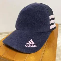 adidas ネイビー パイルキャップ メッシュ