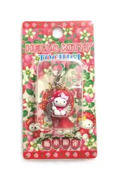 ご当地キティ　根付け　栃木限定　苺　いちご