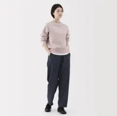 婦人　洗いざらし　イージーテーパードパンツ　2枚セット