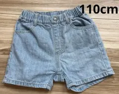 ブランシェス　リボンバックポケットデニムショートパンツ　110