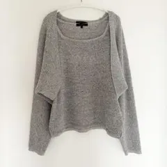 グローバルワークマチネライン　ボレロ & タンクセット　サイズM グレー