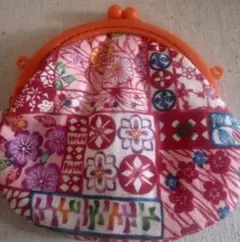 ハンドメイド花柄がま口