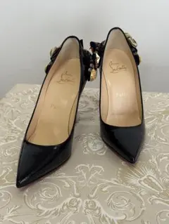 新品未使用 Christian Louboutin ブラック ハイヒール