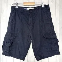 ソノマライフスタイル 無地 カーゴショートパンツ 32 紺 コットン 夏の装いのサムネイル