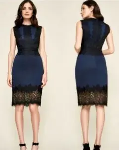 Tadashi Shoji ノースリーブひざ丈ワンピース US 4 - メルカリ