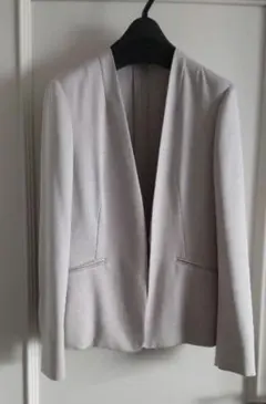 green label relaxing ノーカラージャケット ライトグレー