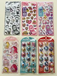 【正規品】サンリオ　キティ　日焼け　カプセルポップシール　ウォーターインシール