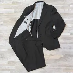 ★初春セール★高品質オーダースーツ セットアップ ピンストライプ ブラック