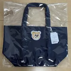 フェイラーテディトート小ネイビー新品