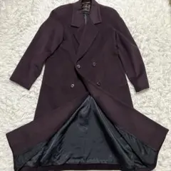 MADUSON マディソン オンワード ロングコート カシミヤ チェスター 黒 マディソン カシミヤ100% ロング チェスターコート 黒 M オンワード