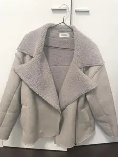 SNIDEL ムートンコート グレー