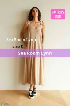 シールームリン コットン キャミワンピ リゾート ドレス ベージュ S