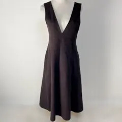 ブラウン ロングワンピース