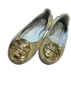 Tory Burch ゴールド バレエシューズ
