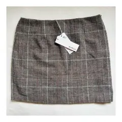 チェックミニスカート