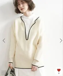 ROPE' PICNIC 深Vネック 長袖ニット