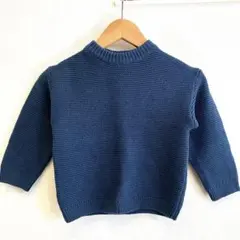 新品　ZARA ダークブルー ニットセーター 2-3歳　98 100