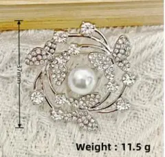 パール ブローチ コサージュ シルバー 蝶々 卒業式 入学式 同窓会フォーマル