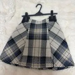 【新品未使用】SNIDEL ロービングチェックミニスカート アイボリー 0サイズ