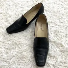 リーガル　REGAL パンプス　スクエアトゥ　レザー　黒　23.5cm