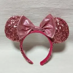 ミニーちゃん カチューシャ 東京ディズニーリゾート ピンク スパンコール