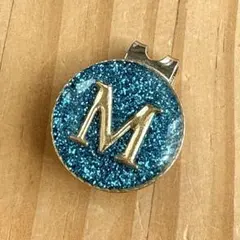 ゴルフマーカー（イニシャルM スカイブルー）