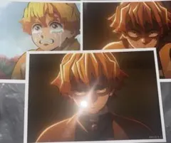 鬼滅の刃 無限城編 場面写ブロマイドくじ 善逸 　3枚セット