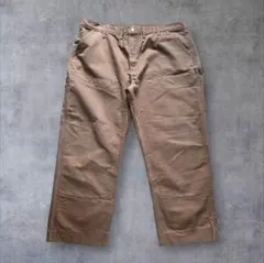 古着vintage Carhartt ダブルニー ダックパンツ ブラウン w44