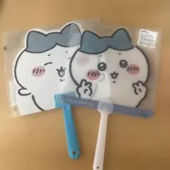 新品‼︎韓国&日本 ちいかわ ハチワレうちわセットのサムネイル
