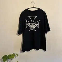 90s DANZIG アイアンクロス スカルプリント Tシャツ vintageのサムネイル