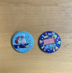 ディズニー刺繍缶バッジ2個セット　[値下げ可能]