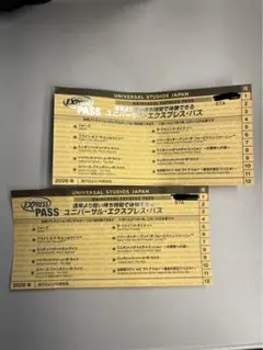 USJ ユニバーサル・エクスプレス・パス　2枚