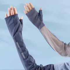 5色冷感★ゆったりアームカバー （1セット）