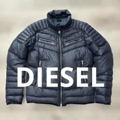 DIESEL ディーゼル ダウンジャケット アウター フード付 L ネイビーのサムネイル