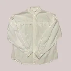 WEGO スタンドネックフリルブラウス