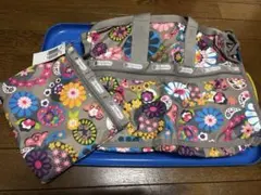 【新品】LeSportsacカラフル花柄トートバッグ