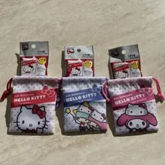 ダイソーサンリオぷち巾着3種