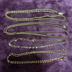 K18GF ゴールドフィルド ネックレス 4本セット