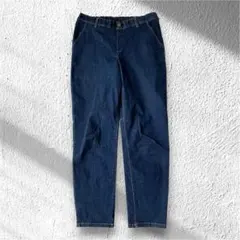【スクロール】デニムパンツ 綿混 ウエストゴム ストレッチ有 カジュアル Lのサムネイル