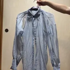 w closet 肩開き 長袖シャツ ライトブルーのサムネイル