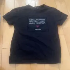 COMME CA WALK 黒 Tシャツ メッセージプリント