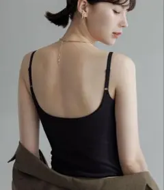 【新品未使用】BAMBI WATER カップ付きUバックキャミソールブラトップ